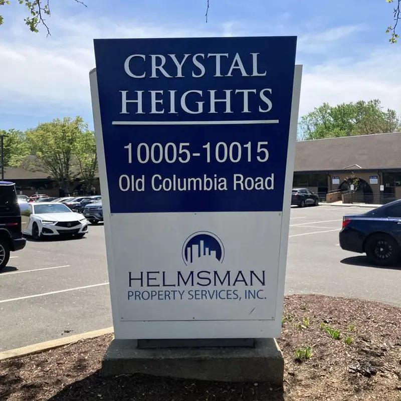 Sign for Crystal Heights